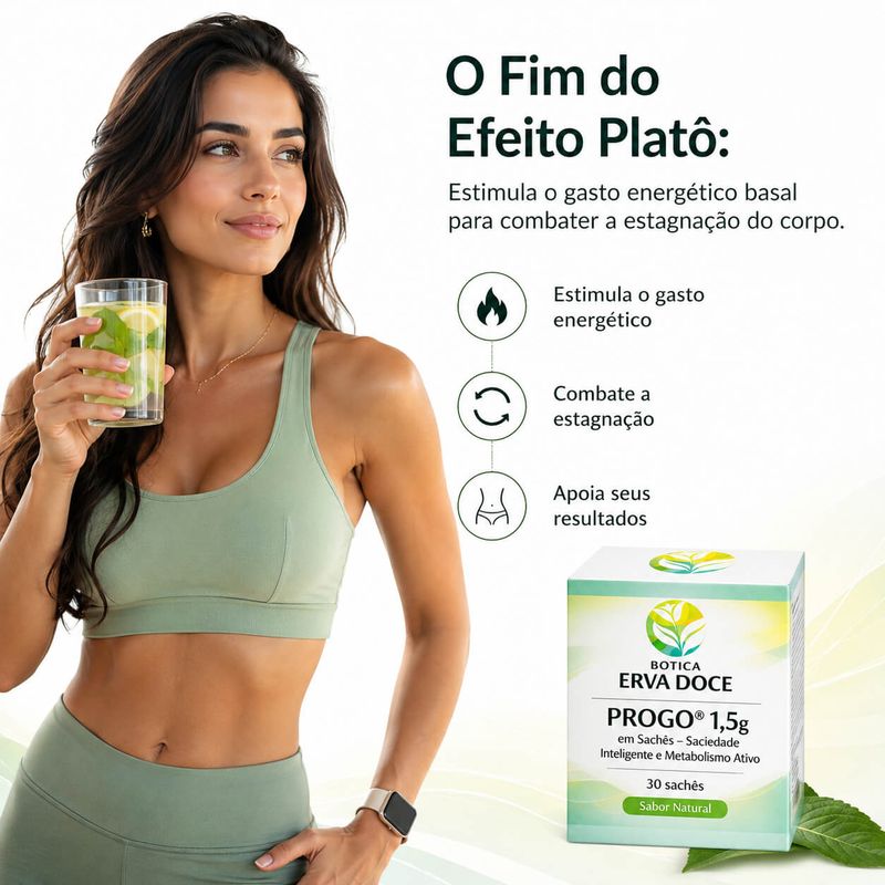 PROGO 1,5g 30 Sachês Saciedade Inteligente Metabolismo Ativo