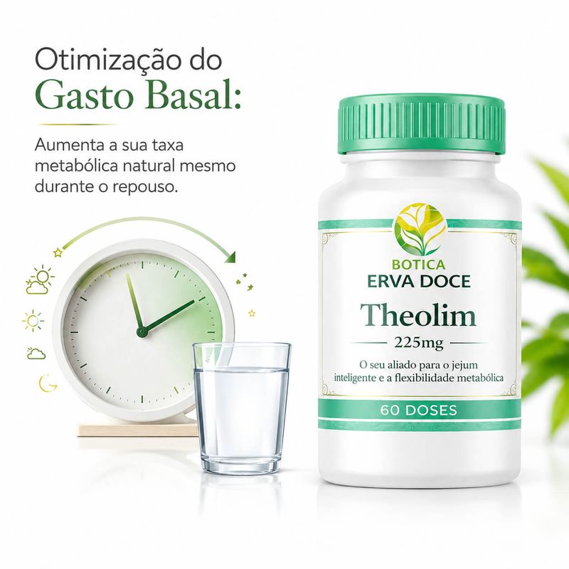 Theolim 225mg 60 caps Jejum Inteligente e Suporte Metabólico