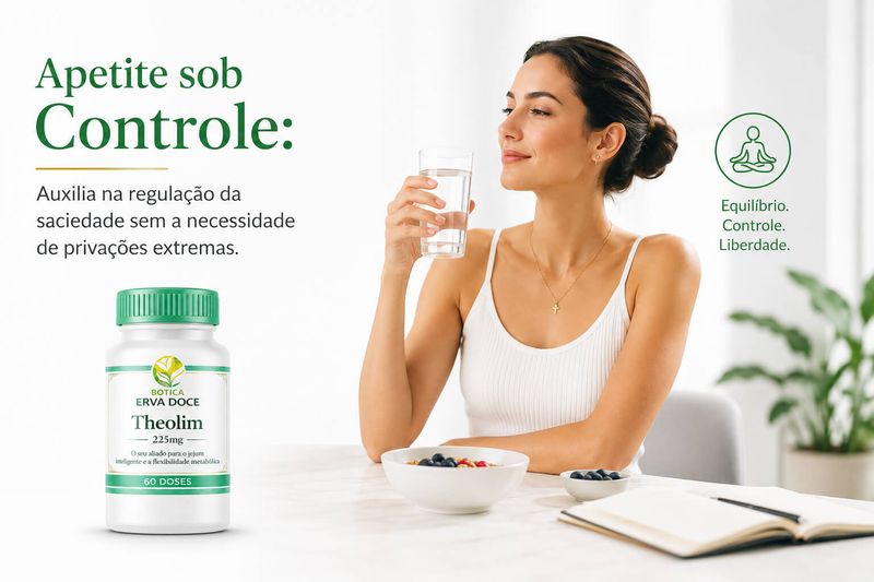Theolim 225mg 60 caps Jejum Inteligente e Suporte Metabólico