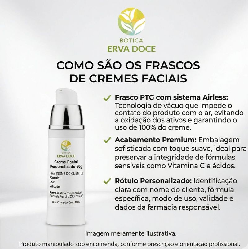 Creme Facial com Tri-Peptídeo de Cobre 1% - 30g