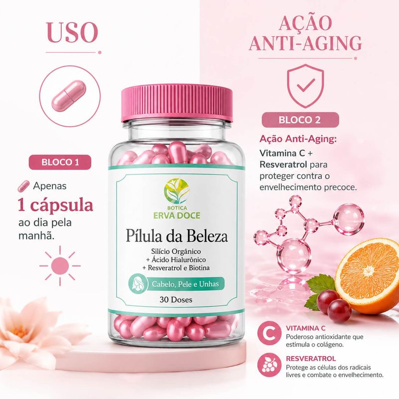 Beauty Complex 30 Doses  – A Sua Pílula da Beleza com Ácido Hialurônico