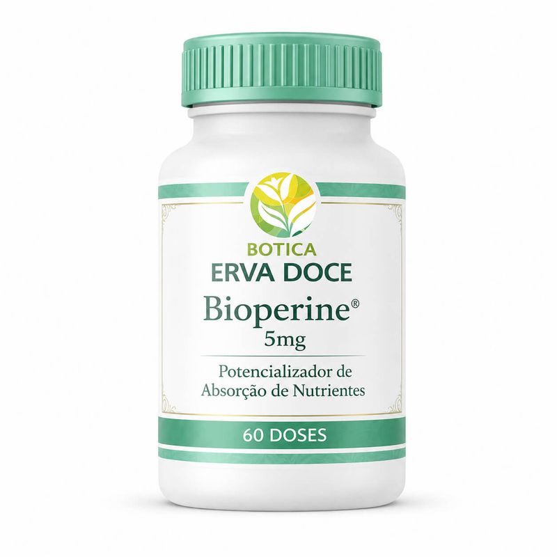 Bioperine 5mg - Potencializa Absorção de Nutrientes 60 Doses