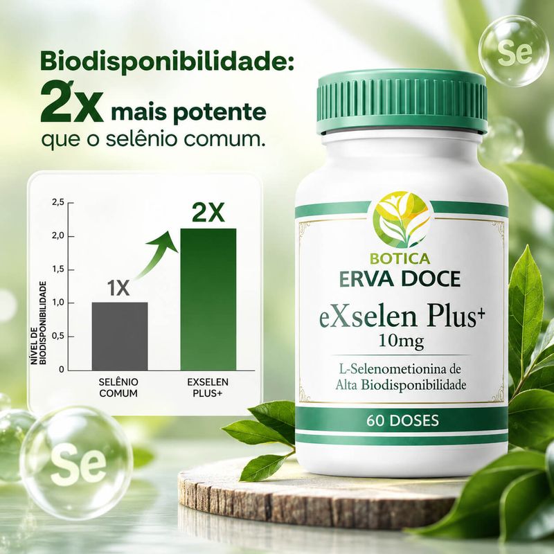 eXselen Plus+ 10mg: L-Selenometionina 60 Doses