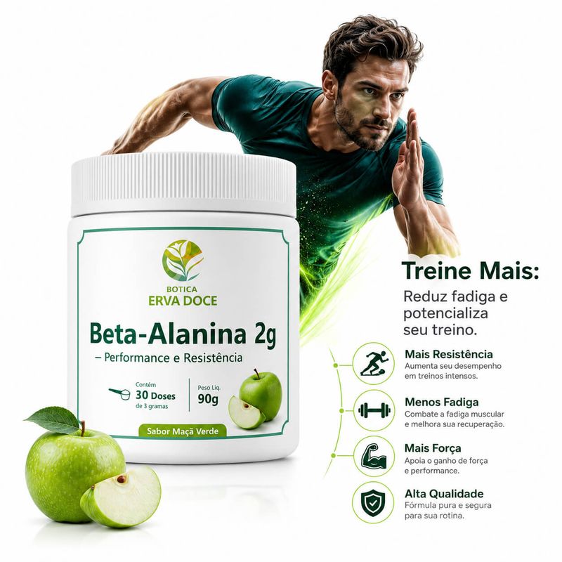 Beta-Alanina 2g  150 gramas – Performance e Resistência