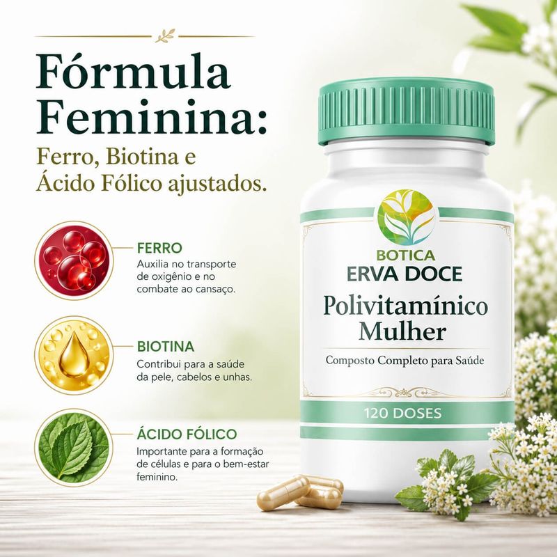 Polivitaminico Mulher 60 Doses