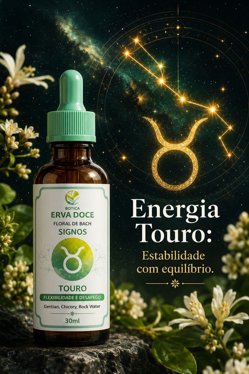 Floral de Bach Signos Touro: Flexibilidade e Desapego 30ml