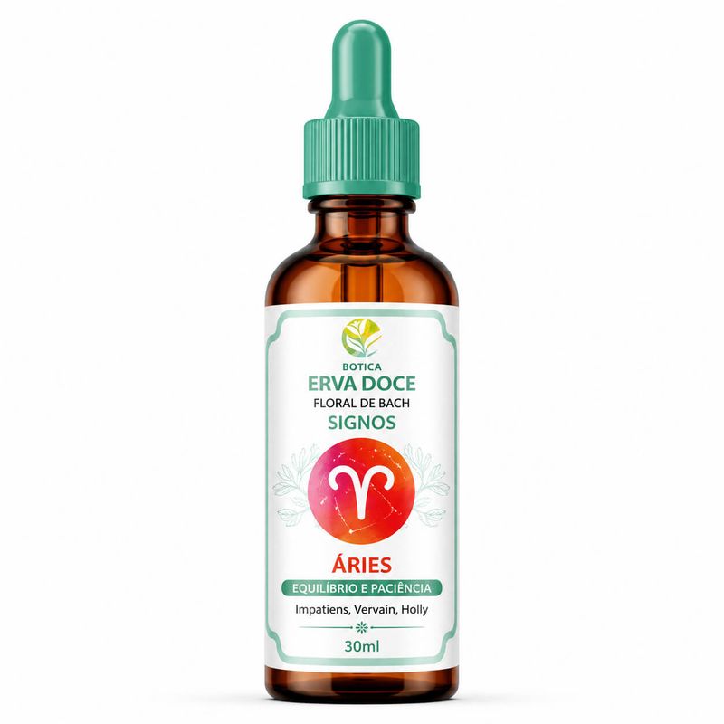 Floral de Bach Signos Áries -  Equilíbrio e Paciência 30ml