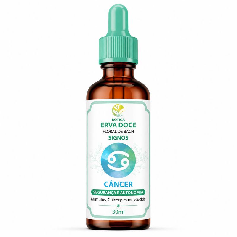 Floral de Bach Signos Câncer - Segurança e Autonomia 30 ml