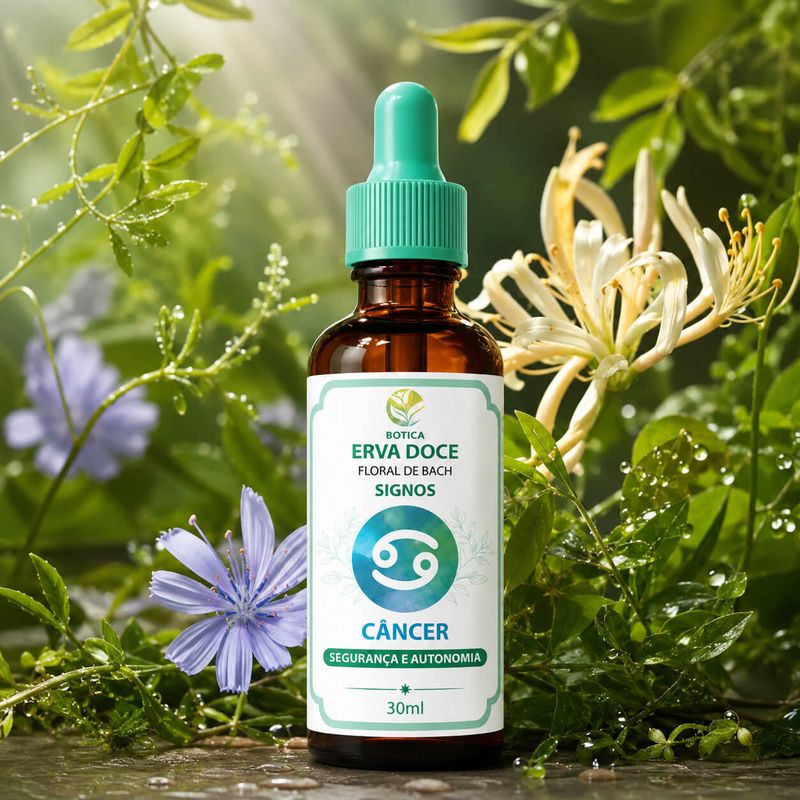 Floral de Bach Signos Câncer - Segurança e Autonomia 30 ml