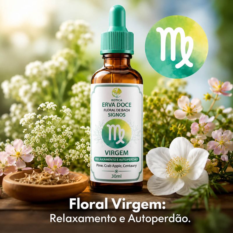 Floral de Bach Signos Virgem- Relaxamento e Autoperdão 30 ml