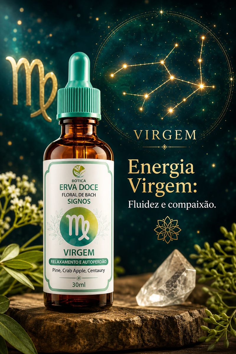 Floral de Bach Signos Virgem- Relaxamento e Autoperdão 30 ml