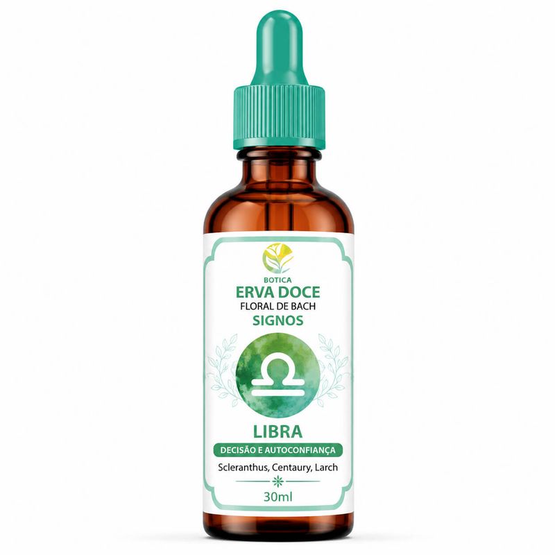 Floral de Bach Signos  Libra -  Decisão e Autoconfiança 30 ml