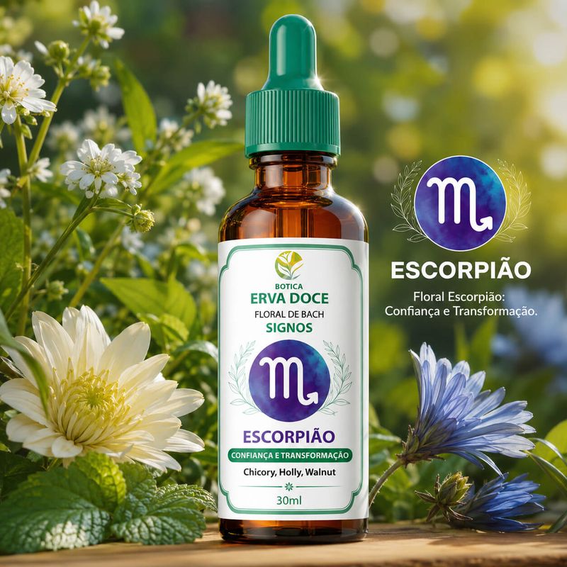 Floral de Bach Signos Escorpião -  Confiança e Transformação 30 ml