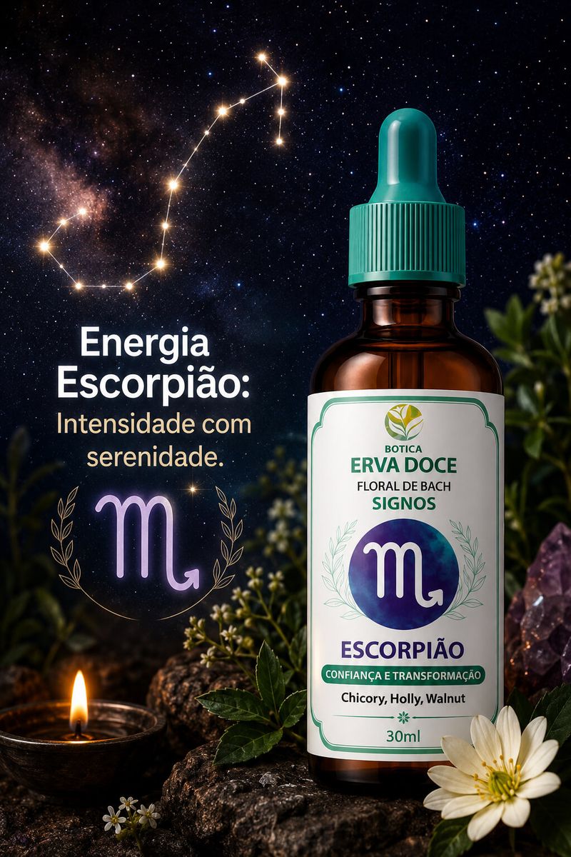Floral de Bach Signos Escorpião -  Confiança e Transformação 30 ml