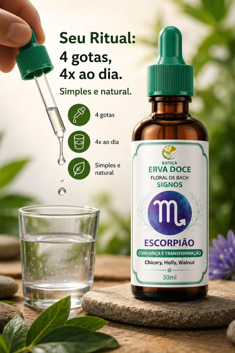 Floral de Bach Signos Escorpião -  Confiança e Transformação 30 ml