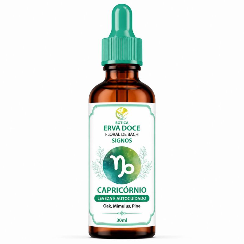 Floral de Bach Signos Capricórnio -  Leveza e Autocuidado 30 ml