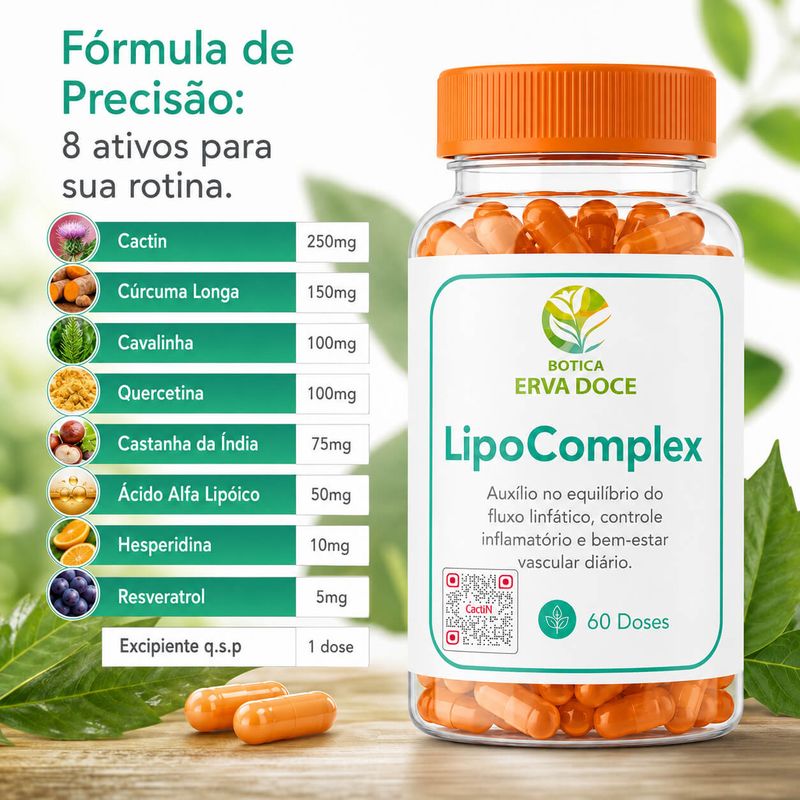 LipoComplex -  Suporte Metabólico e Vascular  60 doses