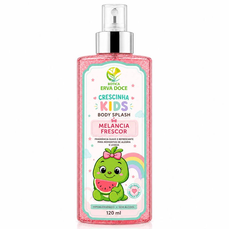 Body Splash Crescinha  Melancia -  Alegria e Frescor 120 ml