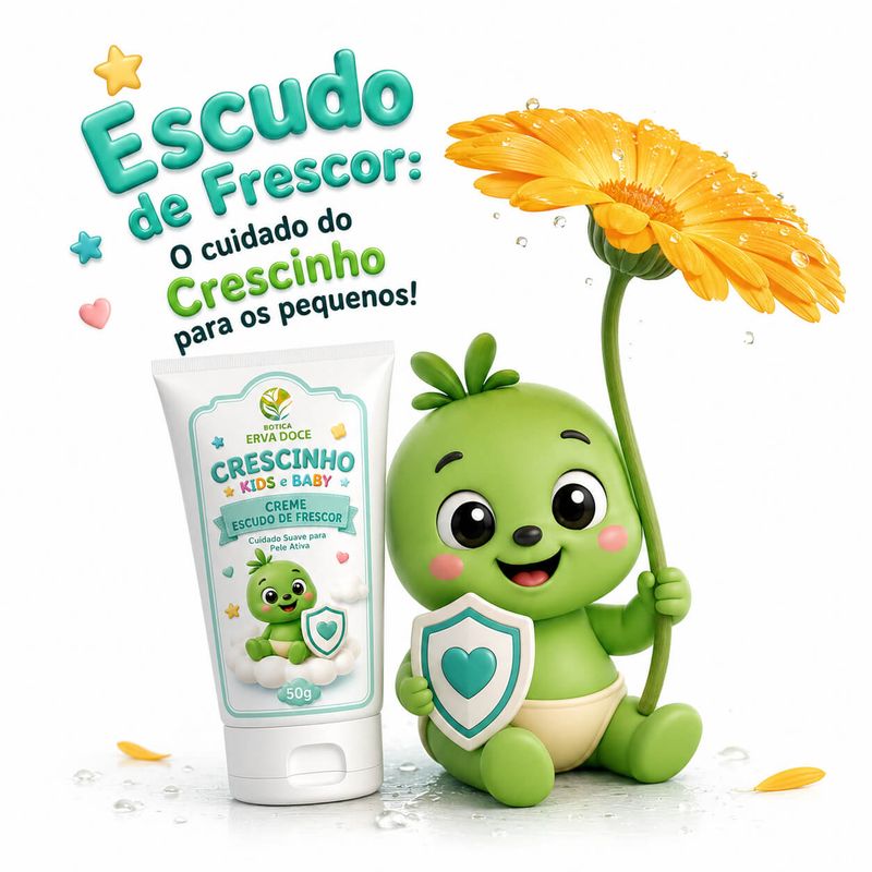 Creme Protetor Crescinho Cuidado Suave para Pele Ativa 50 gr