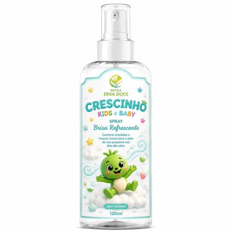 Brisa Refrescante Crescinho: Spray para Pele Delicada 120 ml