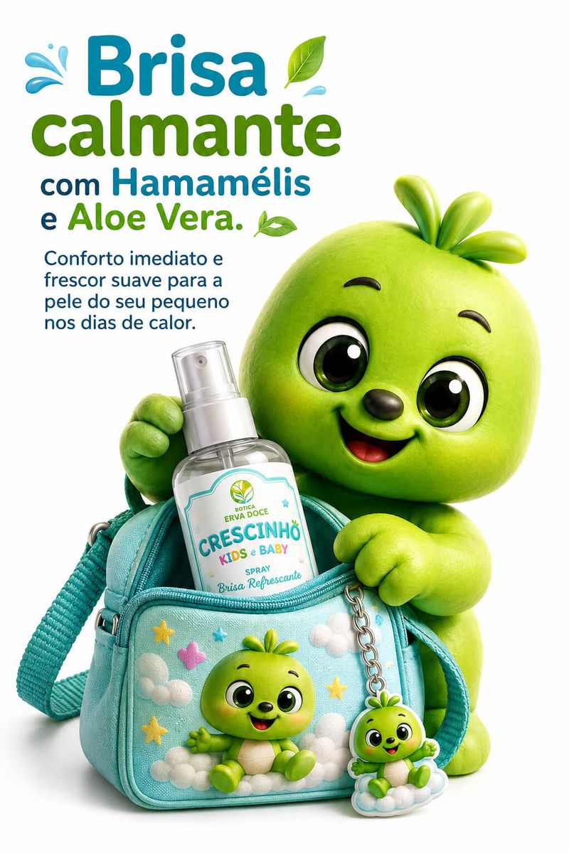 Brisa Refrescante Crescinho: Spray para Pele Delicada 120 ml