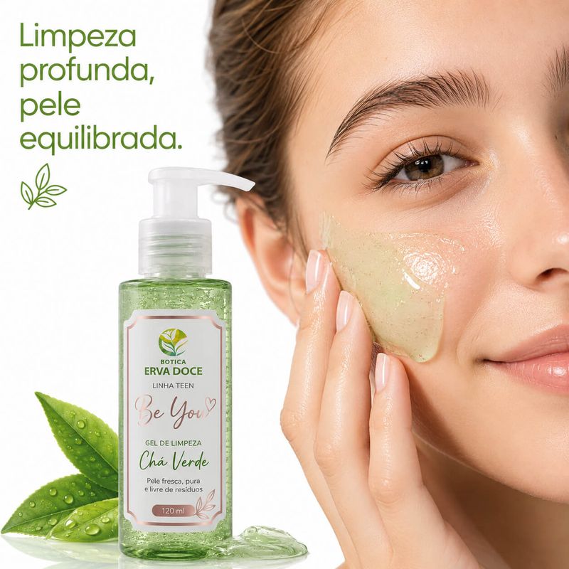 Gel de Limpeza  Teen Be You  - Limpeza e Equilibrio 120ml 