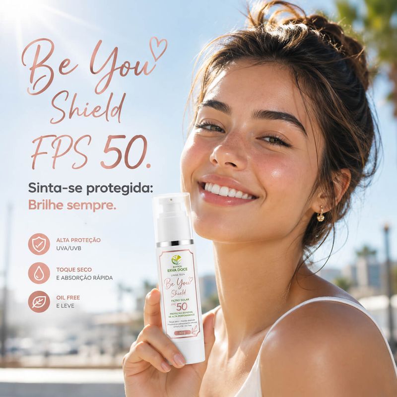 Protetor Solar FPS 50 Toque Seco - Linha Teen Be You 30 gr