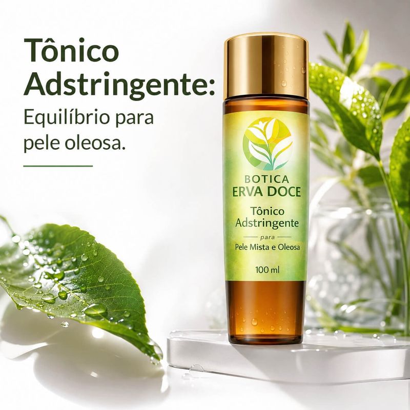 Tônico Adstringente 100mL: Cuidado para Pele Mista e Oleosa