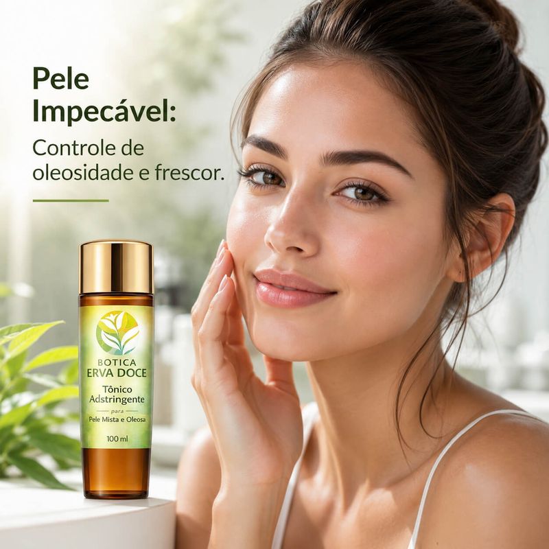 Tônico Adstringente 100mL: Cuidado para Pele Mista e Oleosa