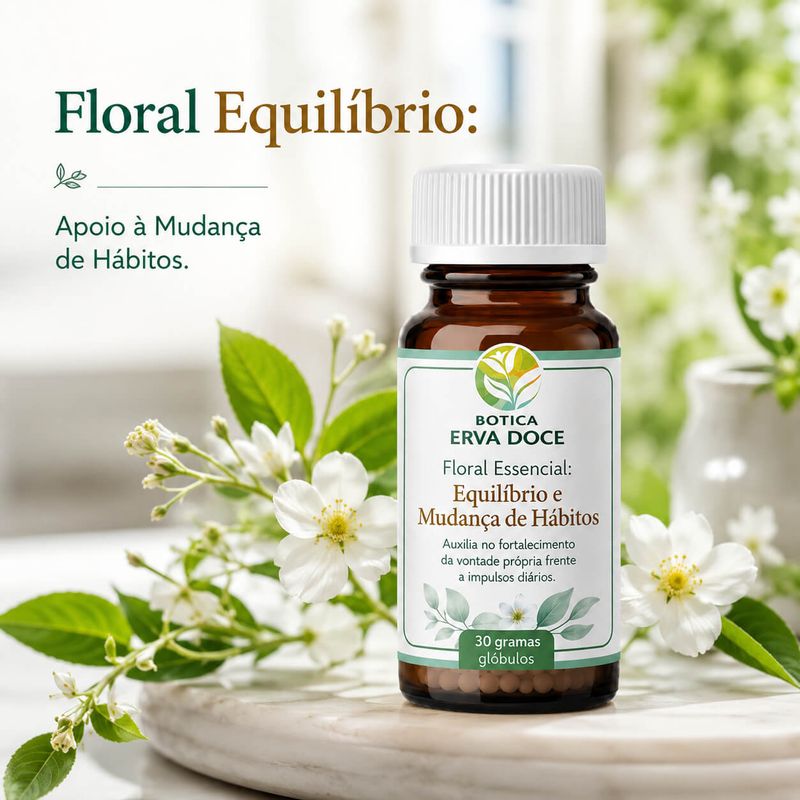 Floral Essencial de Bach - Equilíbrio e Mudança de Hábitos 30 gramas 