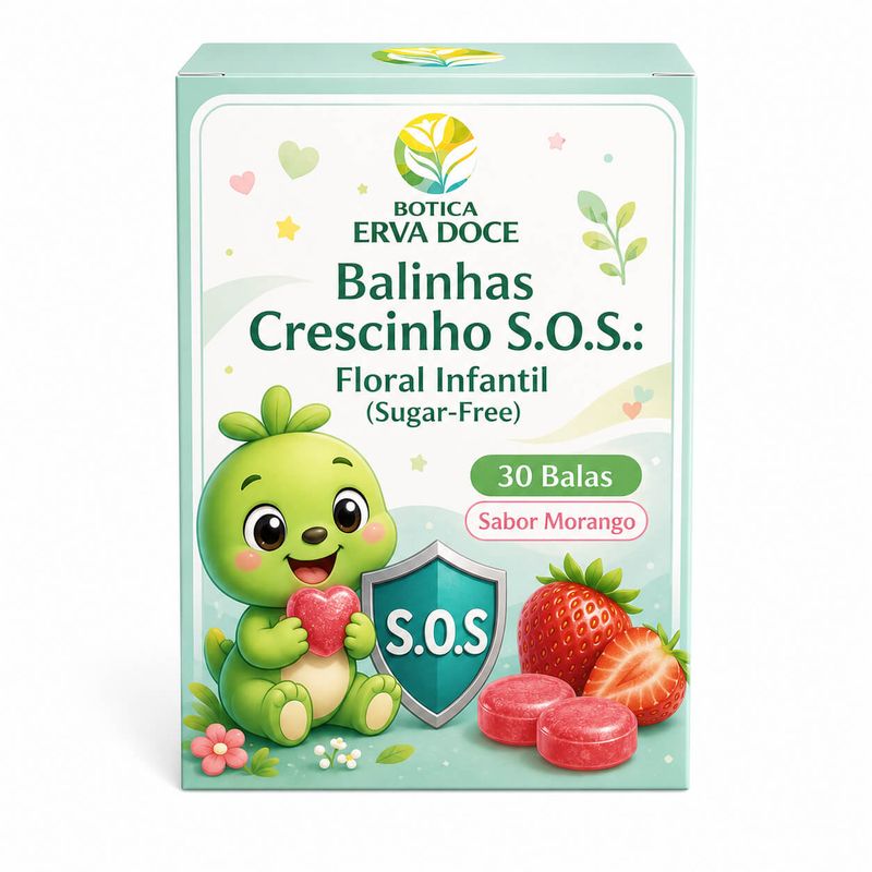 Balinhas Crescinho S.O.S.: Floral de Bach Rescue 30 unidades