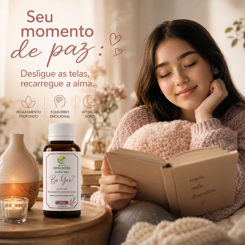 Floral de Bach Linha Teen Be You Offline Relaxamento 30 gr