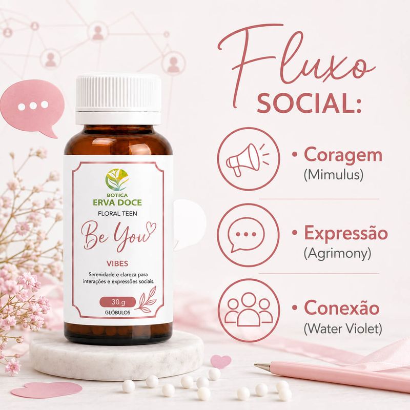 Floral de Bach Linha Teen Be You Vibes -  Confiança Social 30 gr