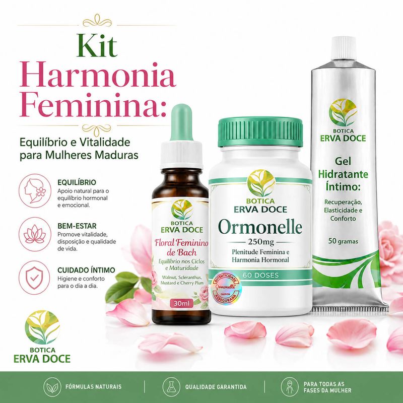  Kit Completo Harmonia Feminina: Cuidado Integral da Mulher