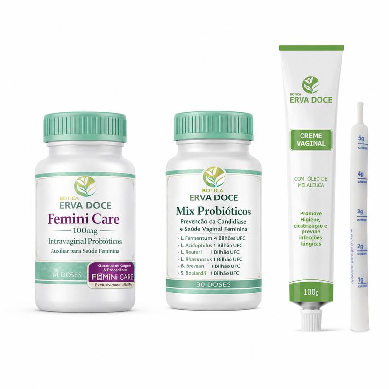 Kit Defesa Íntima Feminina 360: Protocolo Completo 30 Dias