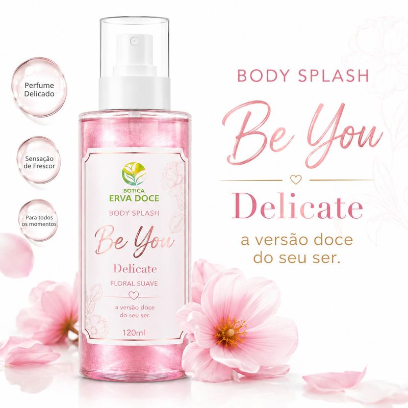 Body Splash Teen Be You Delicate Perfume Suave 120ml