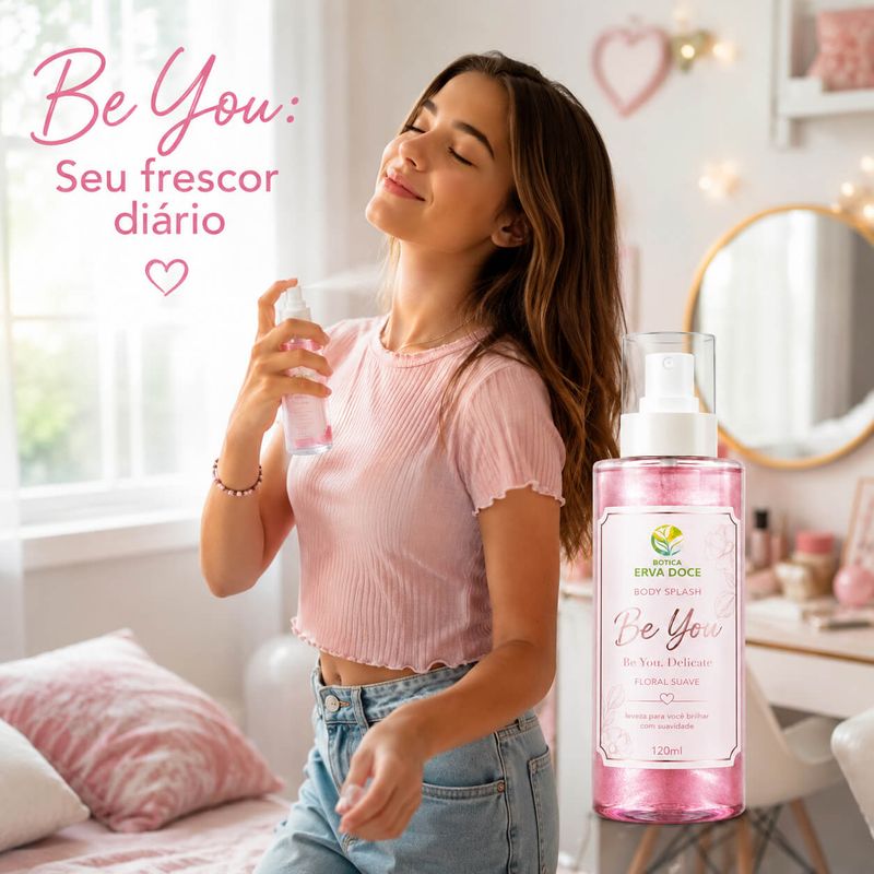 Body Splash Teen Be You Delicate Perfume Suave 120ml