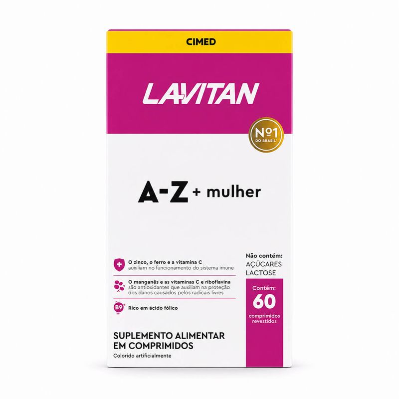 Lavitan A-Z Mulher Multivitamínico 60 Comprimidos - Cimed
