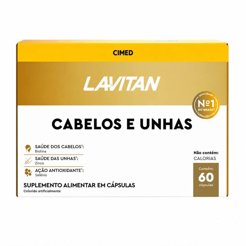 Lavitan Cabelos e Unhas 60 Cápsulas - Cimed