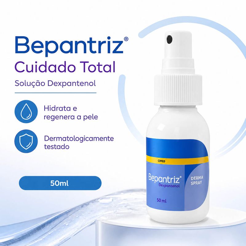 Bepantriz Solução Dexpantenol 50ml - Cimed Cuidado Total