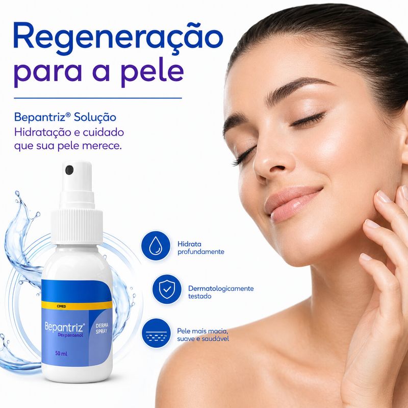 Bepantriz Solução Dexpantenol 50ml - Cimed Cuidado Total