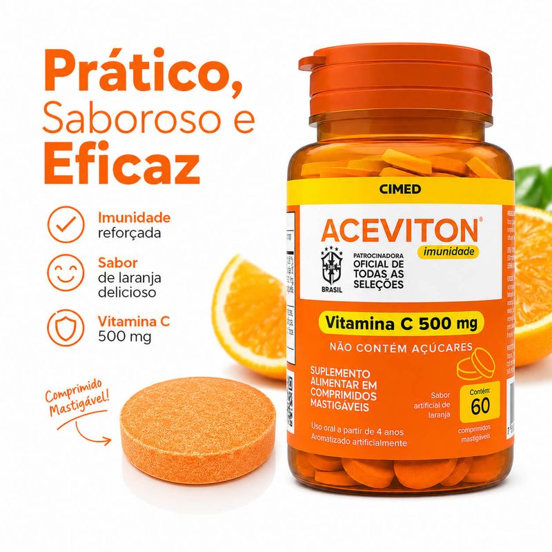 Aceviton Imunidade 60 Comprimidos Mastigáveis - Cimed