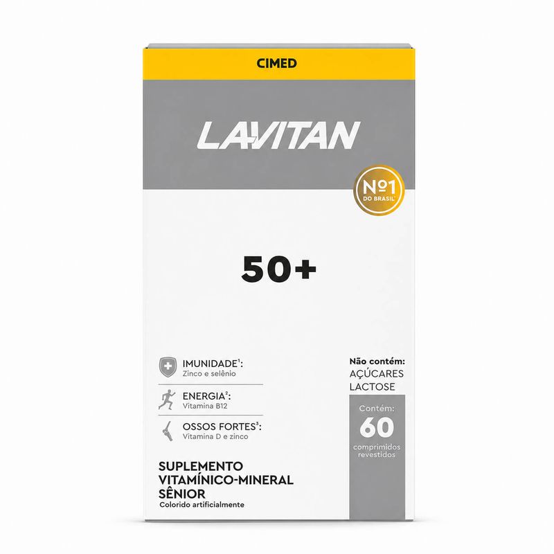 Lavitan 50+ Mais Vitalidade 60 Comprimidos - Cimed