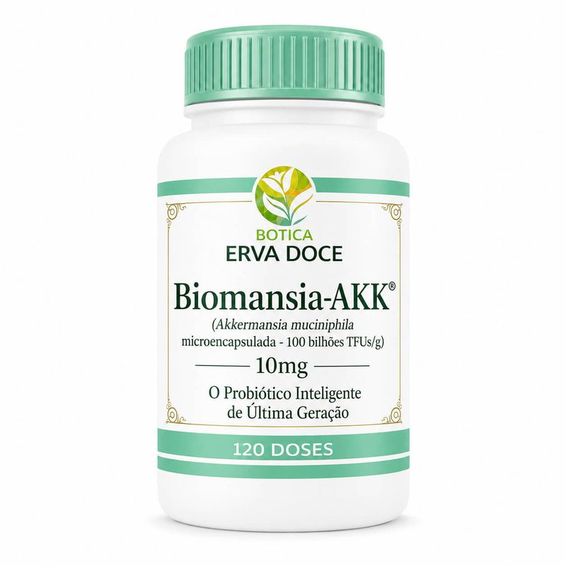 Biomansia-AKK 10mg: Probiótico de Alta Estabilidade 120 Doses