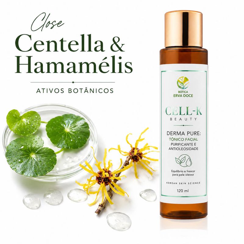  Tônico Facial Purificante - CELL-K Derma Pure  120ml