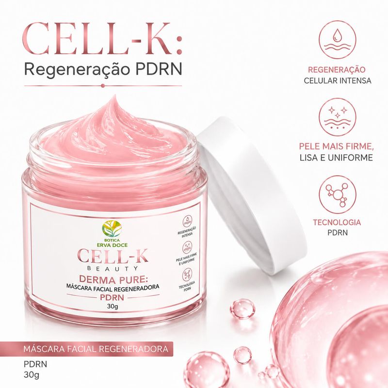  Máscara Facial Regeneradora PDRN - CELL-K Derma Pure 30g