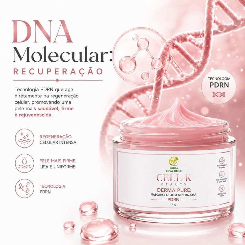  Máscara Facial Regeneradora PDRN - CELL-K Derma Pure 30g