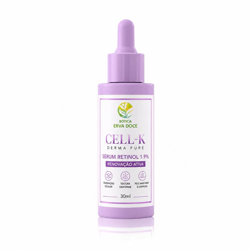 Serum Retinol 1.9% Cell-K Derma Pure Renovação Ativa 30ml  