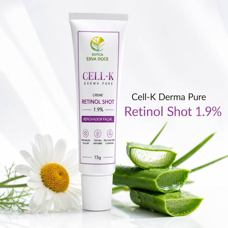 Retinol Shot Renovador Facial - CELL-K Derma Pure  15g