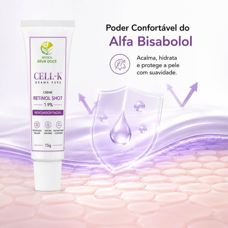  Retinol Shot Renovador Facial - CELL-K Derma Pure  15g